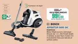 Extra Bosch aspirateur sans sac offre