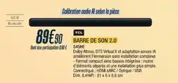 Proxi Confort Tcl barre de son 2.0 s45he offre