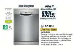 Proxi Confort Bosch lave-vaisselle sms2hti06e offre