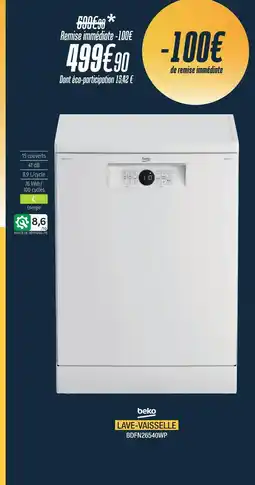 Proxi Confort Beko lave-vaisselle offre