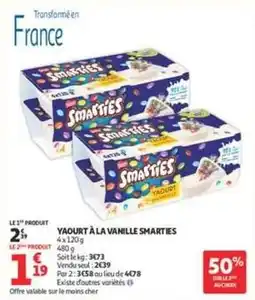 Auchan Yaourt à la vanille offre
