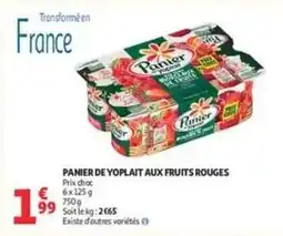 Auchan Yoplait - panier de aux fruits rouges offre