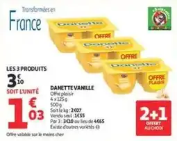 Auchan Danone - danette vanille offre