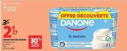 Auchan Danone - yaourt nature offre