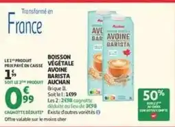 Auchan Auchan - boisson végétale avoine barista offre