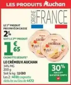 Auchan Auchan - le crémeux offre