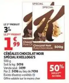 Auchan Céréales chocolat noir spécial offre