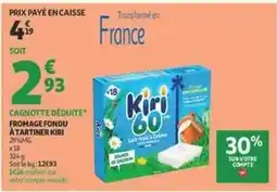 Auchan Kiri - fromage fondu a tartiner offre
