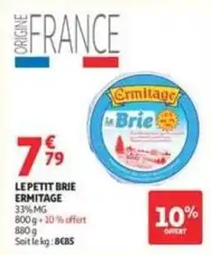 Auchan Ermitage - le petit brie offre