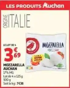 Auchan Auchan - mozzarella offre