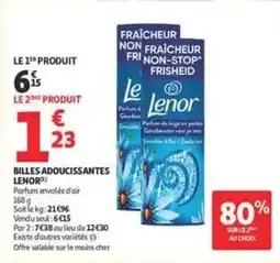 Auchan Lenor - billes adoucissantes offre