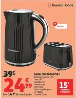 Auchan Eden - bouilloire noire offre