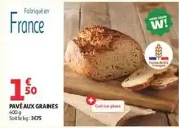 Auchan Pavé aux graines offre