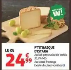 Auchan Istara - p'tit basque d'istara offre