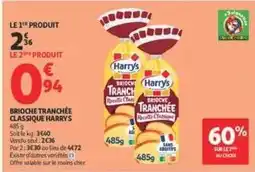 Auchan Harry's - brioche tranchée classique offre
