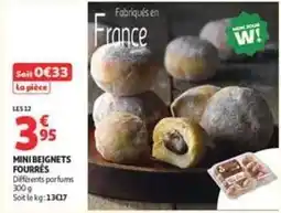 Auchan Mini beignets fourrés offre