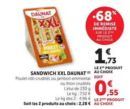 Bi1 DAUNAT SANDWICH XXL offre