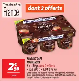 Netto MAMIE NOVA FONDANT CAFÉ offre