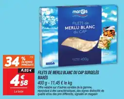 Netto MARÈS FILETS DE MERLU BLANC DU CAP offre