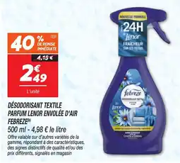 Netto Lenor Désodorisant textile offre