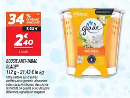 Netto GLADE BOUGIE ANTI-TABAC offre