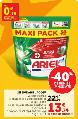 Bi1 Ariel Lessive Pods offre