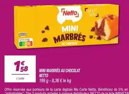 Netto Netto MINI MARBRÉS AU CHOCOLAT offre
