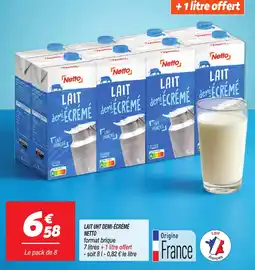 Netto Netto LAIT demi-ÉCRÉMÉ offre