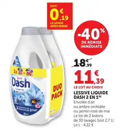 Bi1 Dash Lessive liquide offre