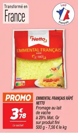 Netto Netto Emmental Français Râpé offre