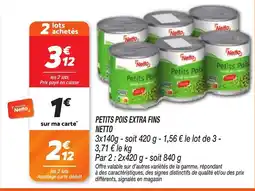Netto Netto Petits Pois offre