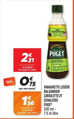Netto PUGET Vinaigrette légère offre