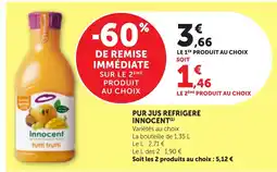 Bi1 Innocent Pur jus refrigeré offre