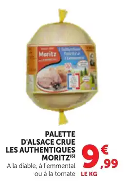 Maximarché Moritz Palette d'Alsace crue offre