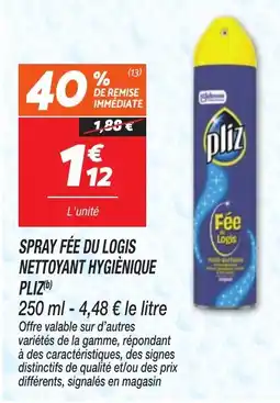 Netto pliz spray fée du logis offre