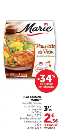 Maximarché Marie Paupiette de Veau offre