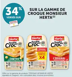 Maximarché Herta Croque Monsieur offre