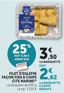 Bi1 CITE MARINE Filet d'eglefin offre