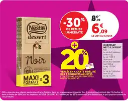 Maximarché Nestlé dessert Noir offre