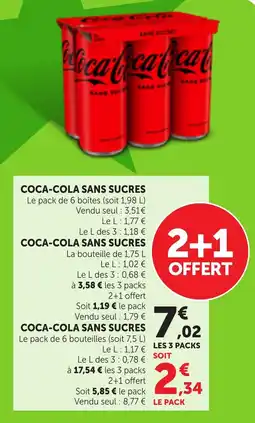 Maximarché Coca-Cola Sans Sucres offre