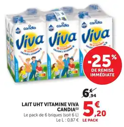 Maximarché CANDIA LAIT UHT VITAMINE VIVA offre