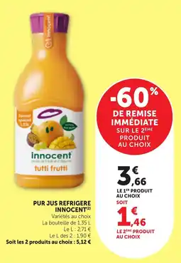 Maximarché innocent pur jus de 9 fruits et d'1 légume offre