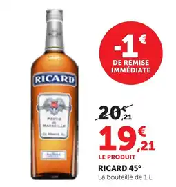 Maximarché RICARD Pastis de Marseille offre