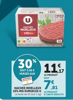 Maximarché U HACHÉS MOELLEUX offre