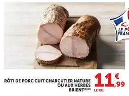 Bi1 BRIENT RÔTI DE PORC CUIT CHARCUTIER NATURE offre