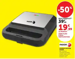 Bi1 FAGOR Croque gauffre offre