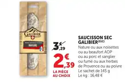 Bi1 GALIBIER SAUCISSON SEC offre