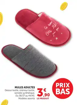 Bi1 MULES ADULTES offre