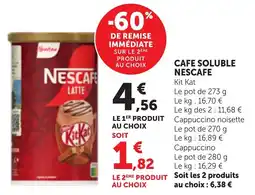 Bi1 NESCAFE LATTE offre