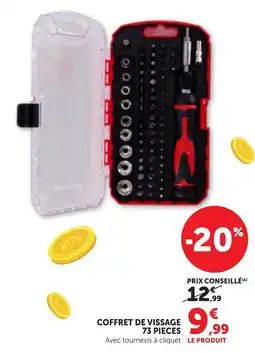 Bi1 COFFRET DE VISSAGE 73 PIECES offre
